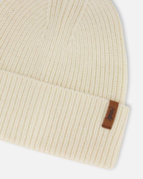Deux Par Deux Kids Gender Inclusive Mid-season Knit Hat In Metallic