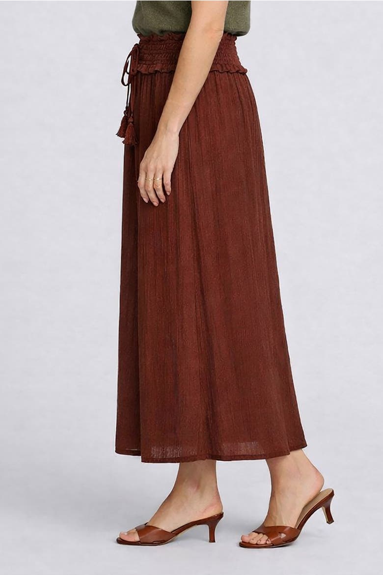 Waistband Detail Skirt, Alternate, color, RUSSET