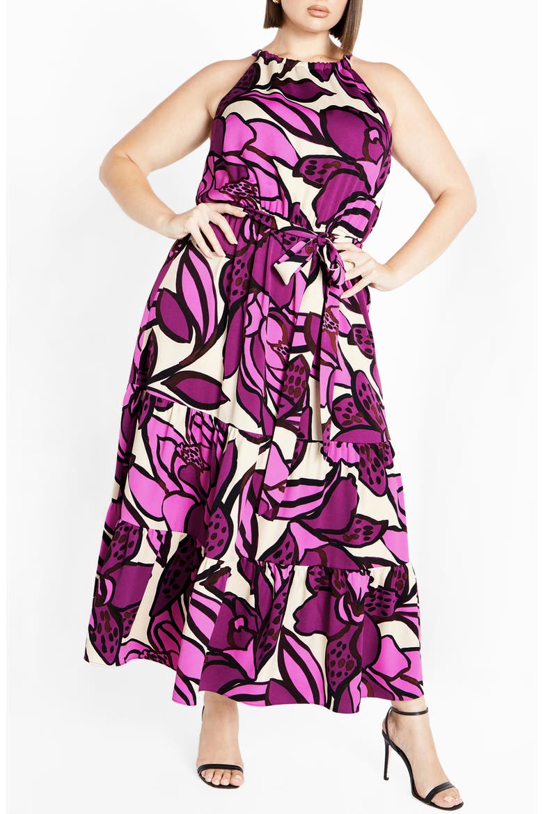 Felicity Floral Maxi Dress, Main, color, PRINT