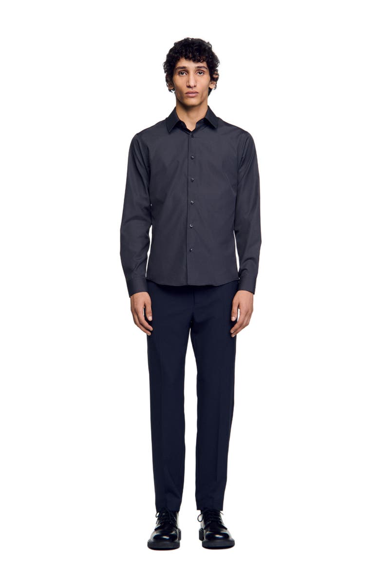 SANDRO Long-sleeved shirt, Main, color, 