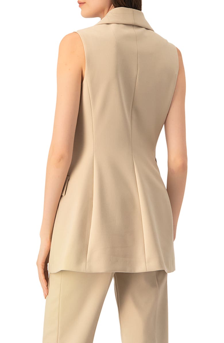 IVONNE Long Tailored Vest, Alternate, color, Beige
