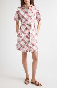 Burberry Georgina Check Belted Shirtdress