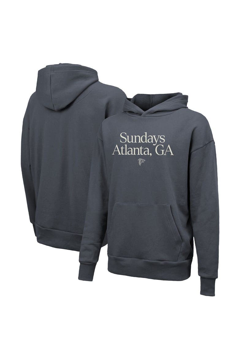 Unisex Majestic Threads  Gray Atlanta Falcons Sundays Pullover Hoodie, Main, color, Gray