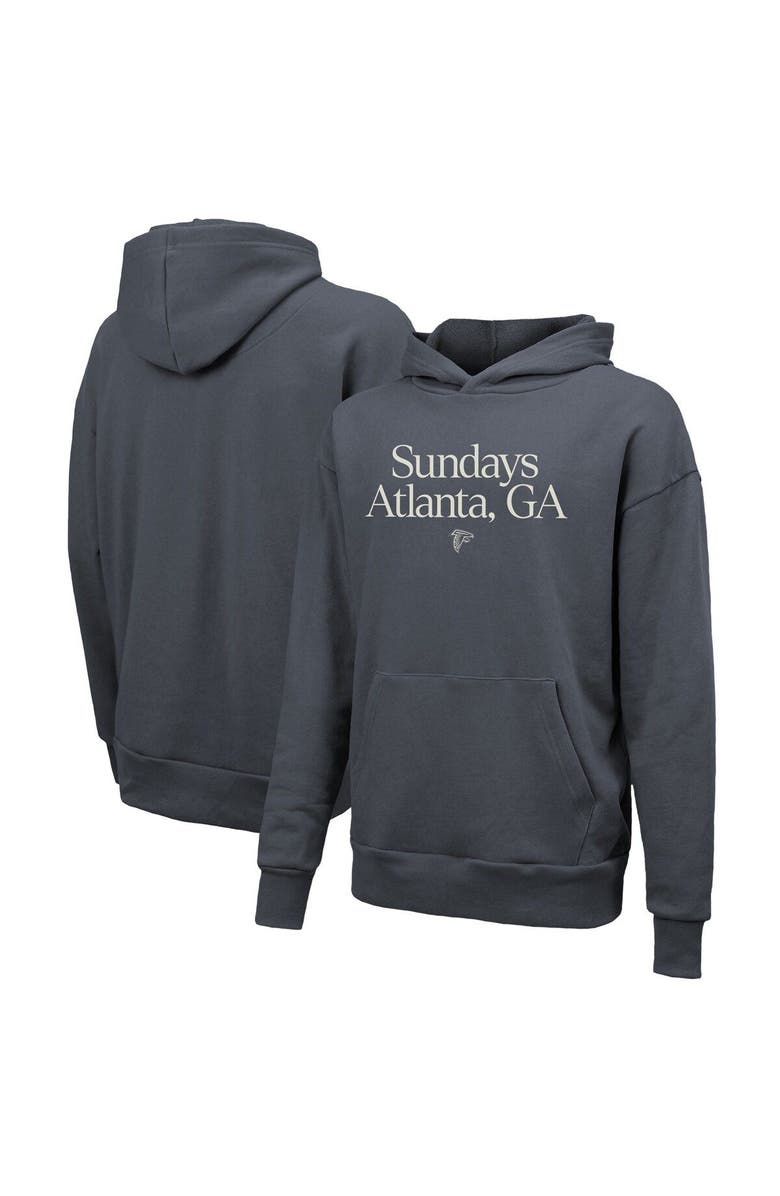Majestic Threads Unisex Majestic Threads Gray Atlanta Falcons Sundays Pullover Hoodie, Main, color, Gray