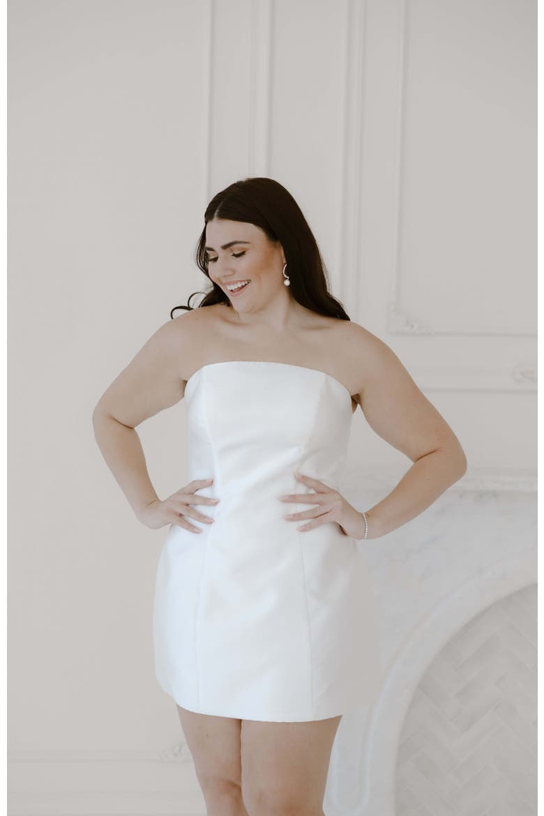 Bianca Mini Dress, Alternate, color, Ivory