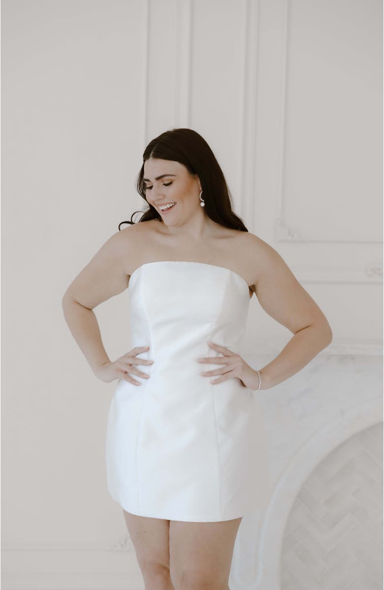 Untamed Petals Bianca Mini Dress, Alternate, color, Ivory