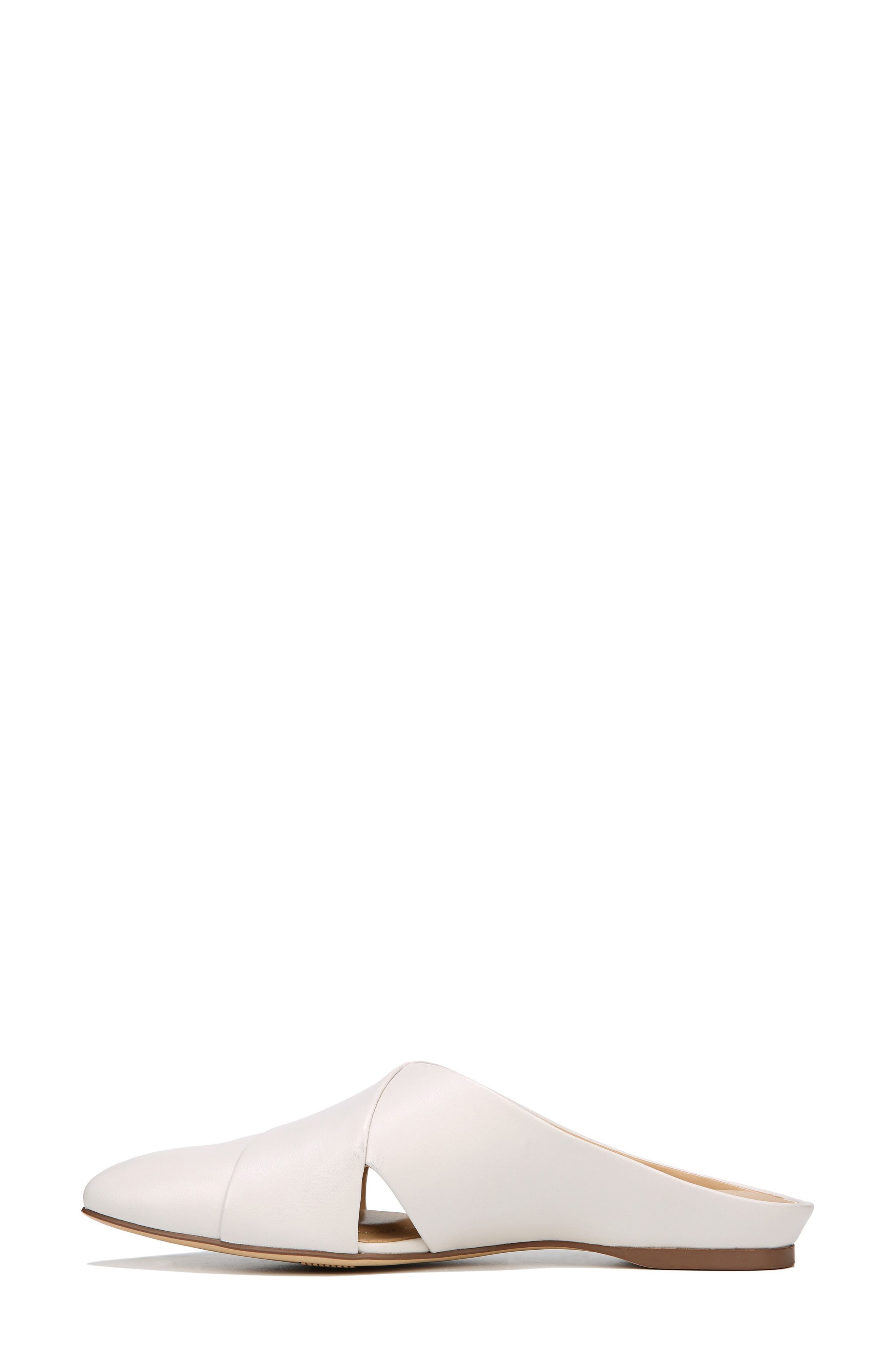 Simonette Mule, Alternate, color, WHITE LEATHER