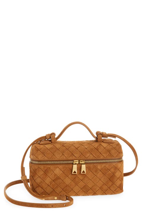 Bang Bang Intrecciato Suede Vanity Case