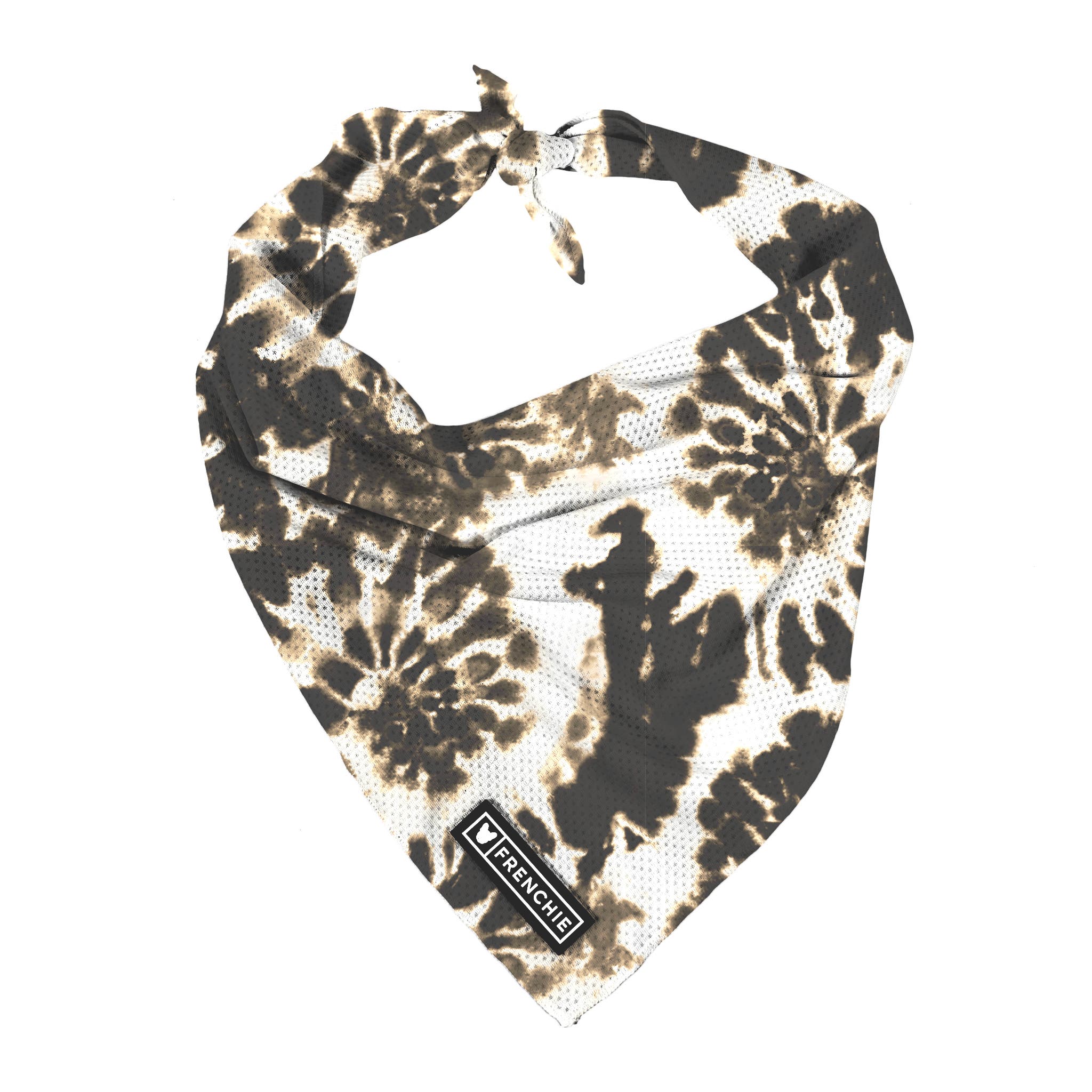 Frenchie Cooling Bandana in Earthy Tie Dye 
