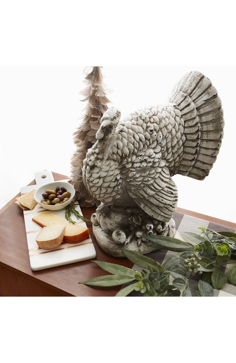 NORDSTROM AT HOME Brass Inlay Marble Cutting Board, Alternate, color, 