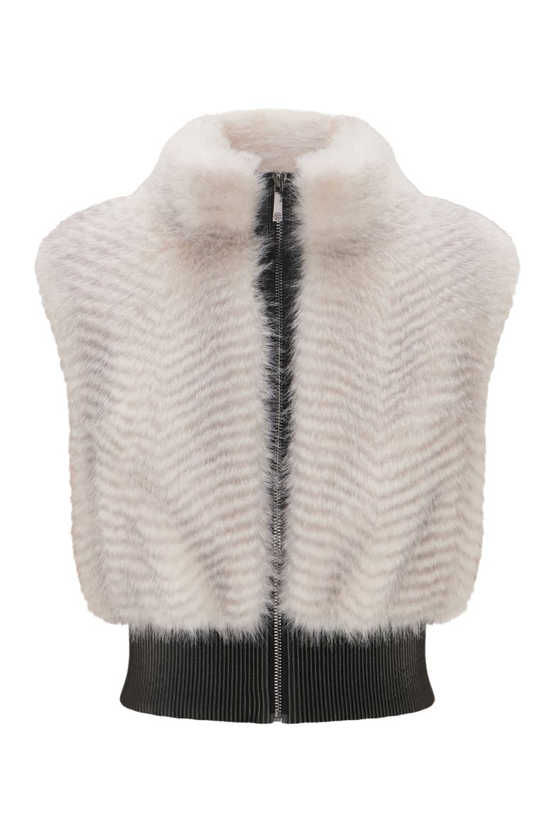 Fur-Free Cross Fox (Faux Fur) Vest, Alternate, color, CROSS