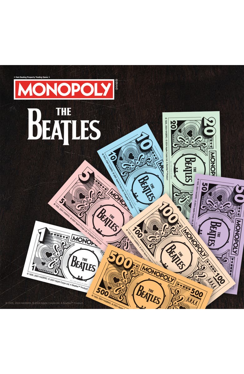 Monopoly The Beatles Strategy Board Game, Alternate, color, Multicolored