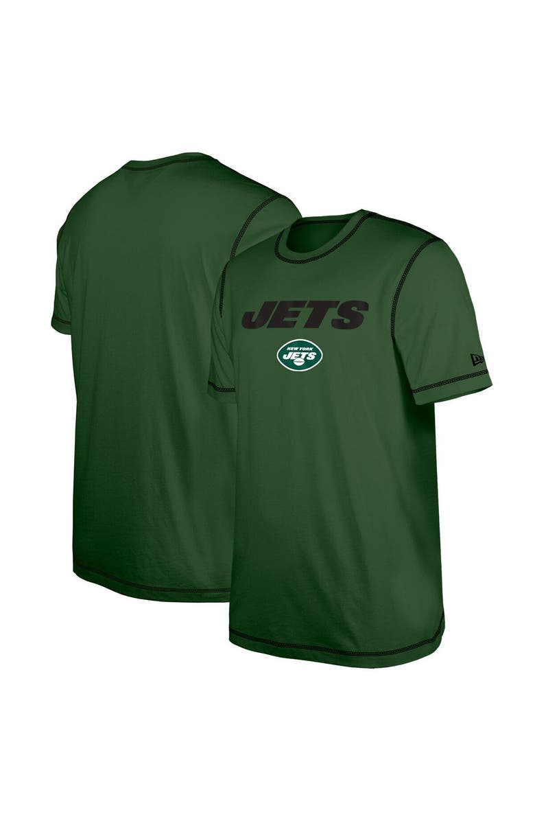 New Era Men's New Era  Green New York Jets Third Down Puff Print T-Shirt, Main, color, 
