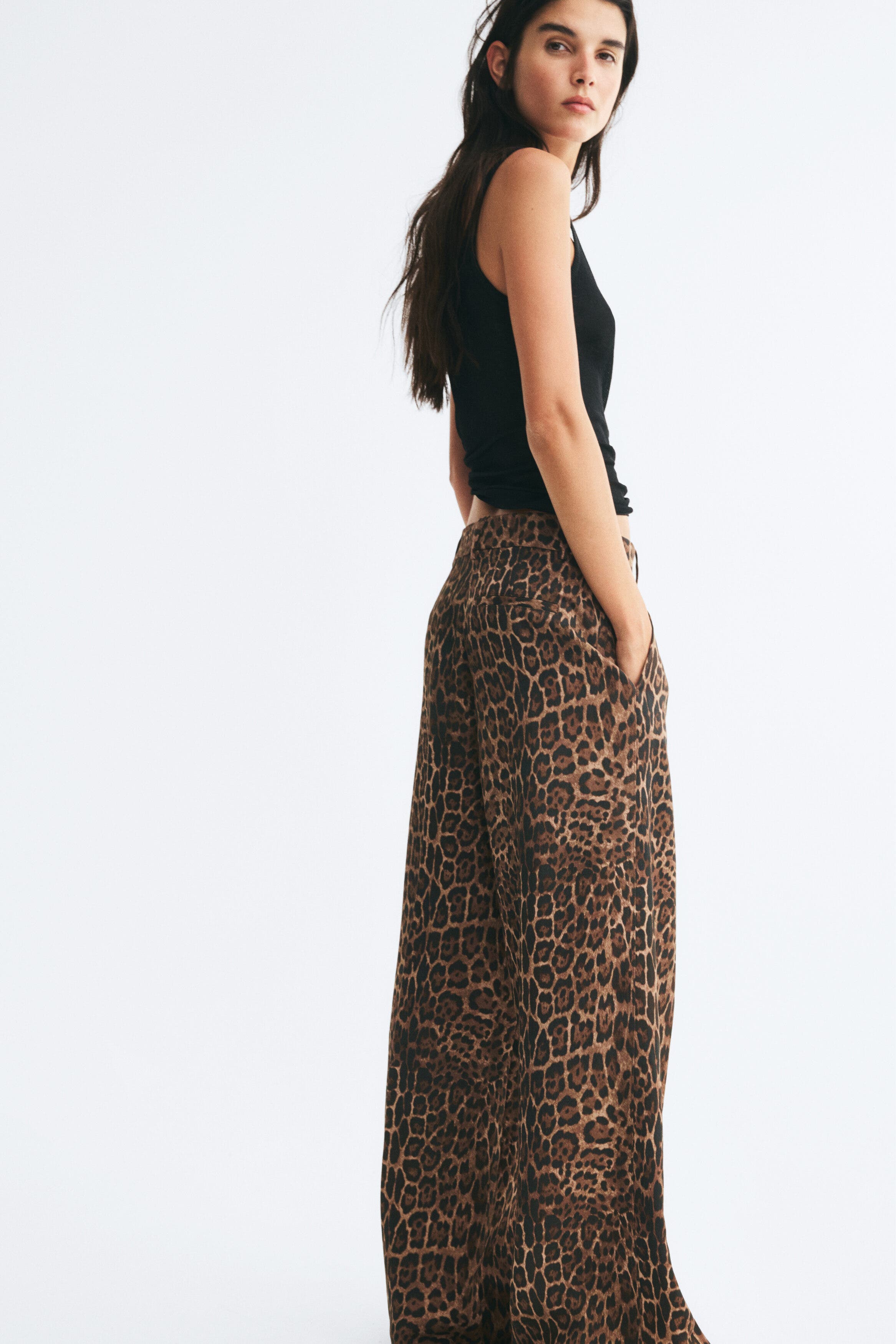 selected Dark beige/leopard print
