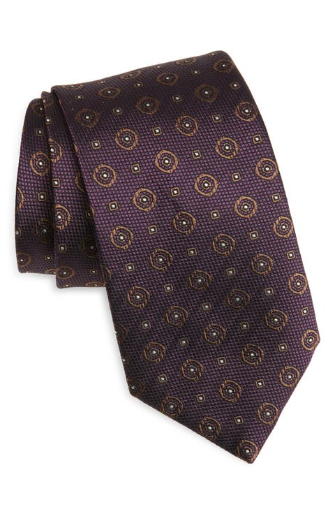 Medallion Silk Tie
