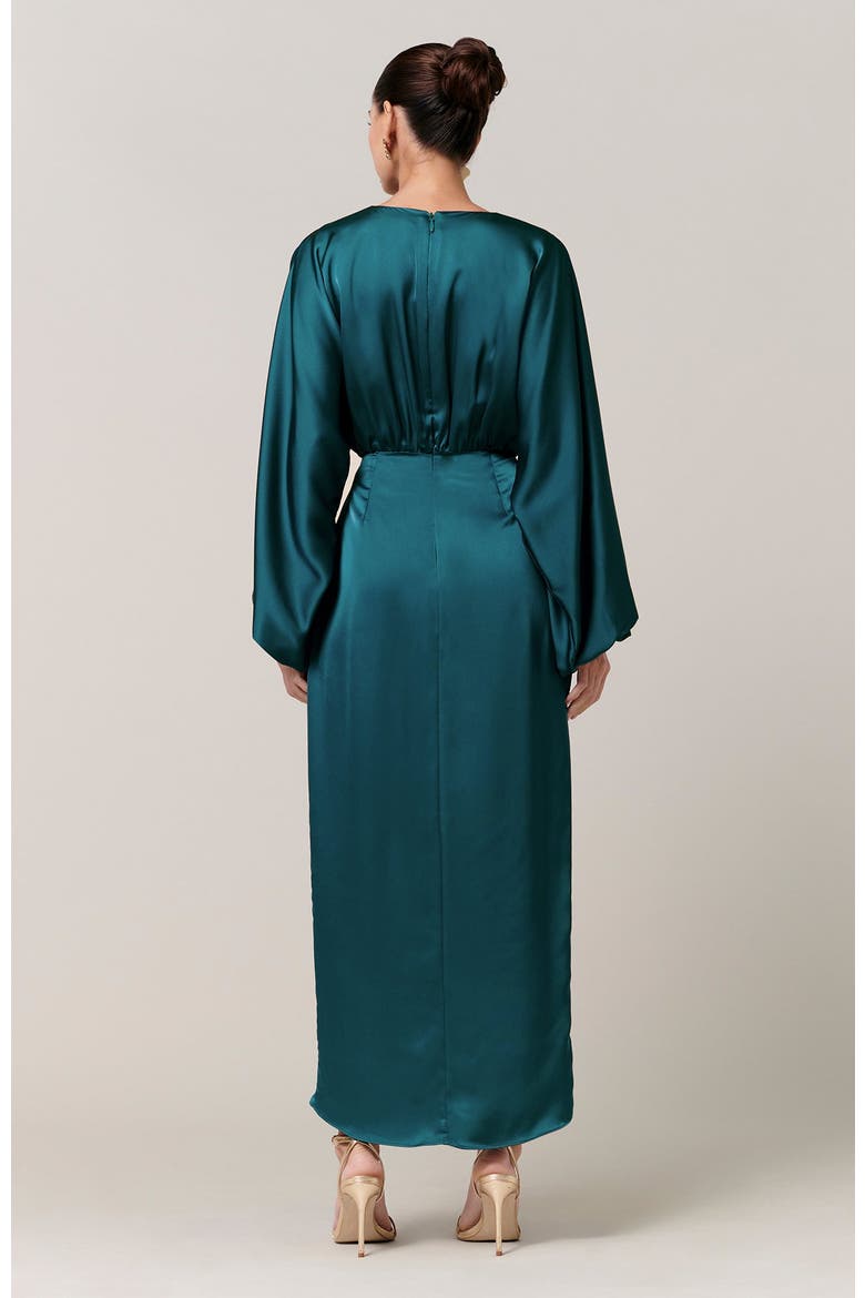 Irena Midi Dress, Alternate, color, Emerald