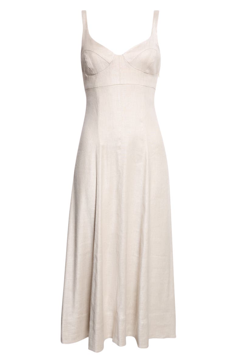 Toccin Arya Bustier Sleeveless Midi Dress, Main, color,