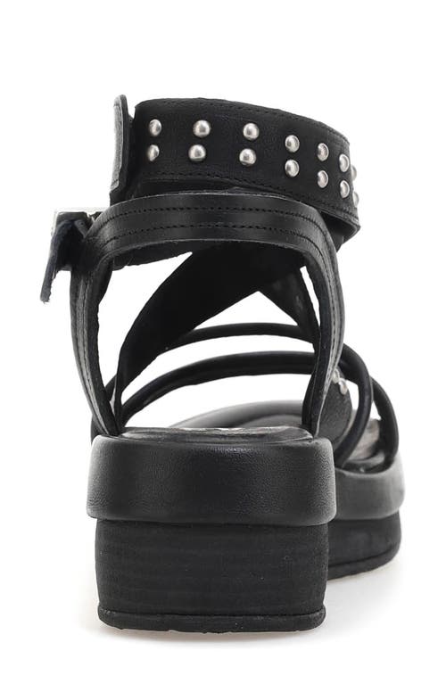 As98 A.s.98 Shiloh Studded Wedge Sandal In Black