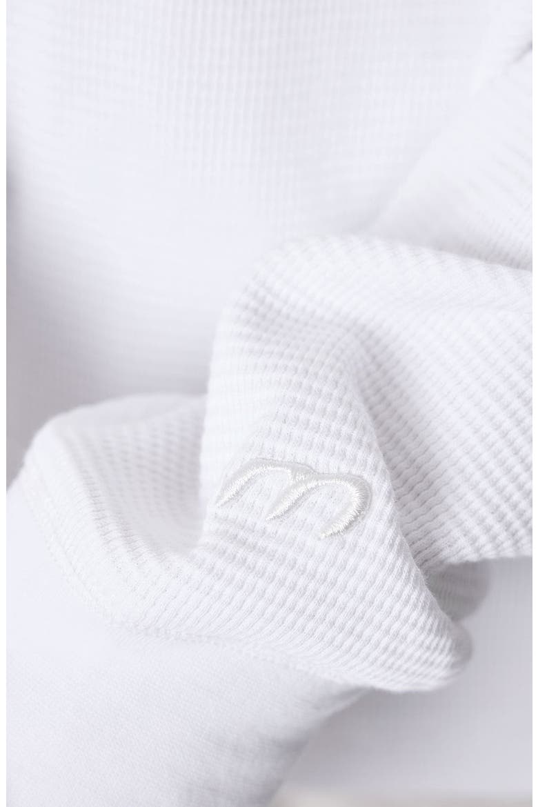 Long Sleeve Waffle Knit T-shirt, Alternate, color, WHITE