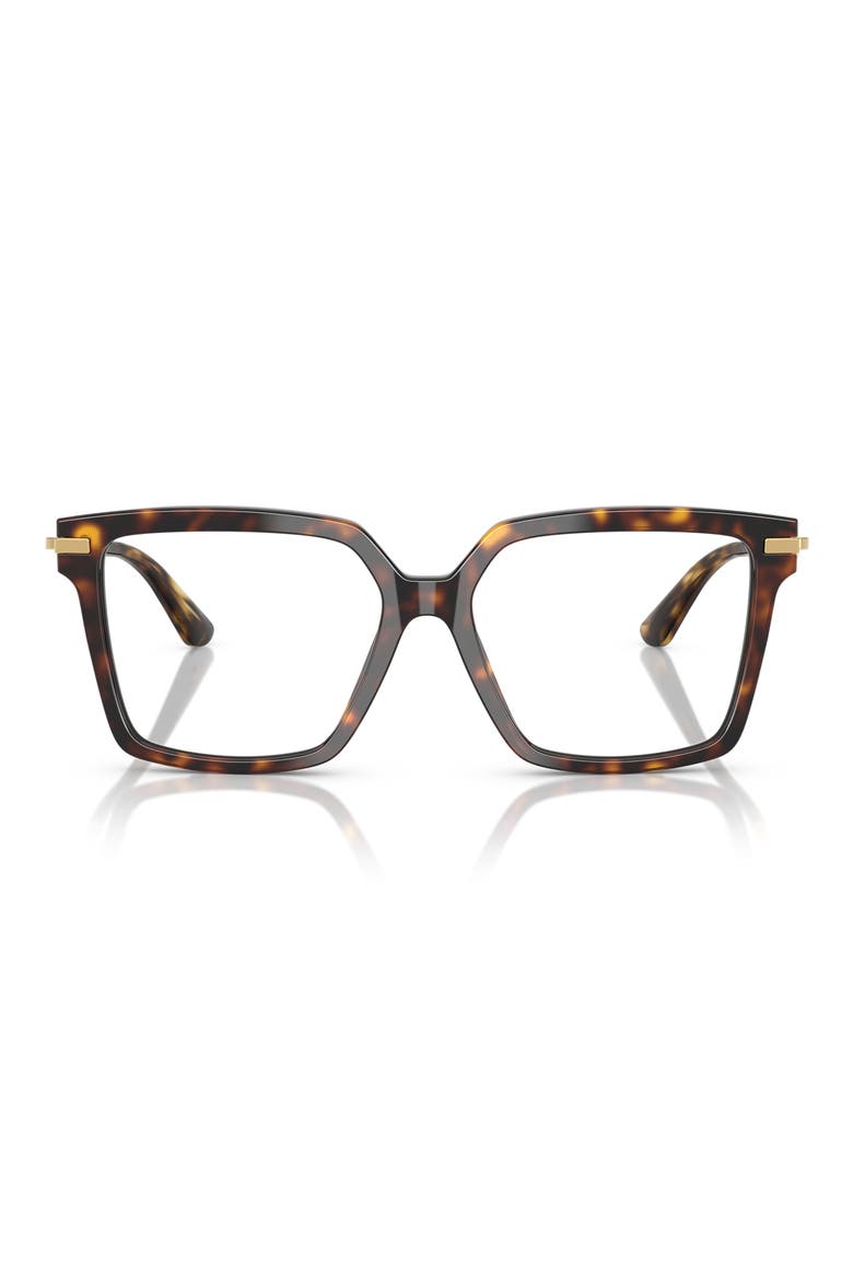 54mm Square Optical Glasses, Main, color, BLACK HAVANA
