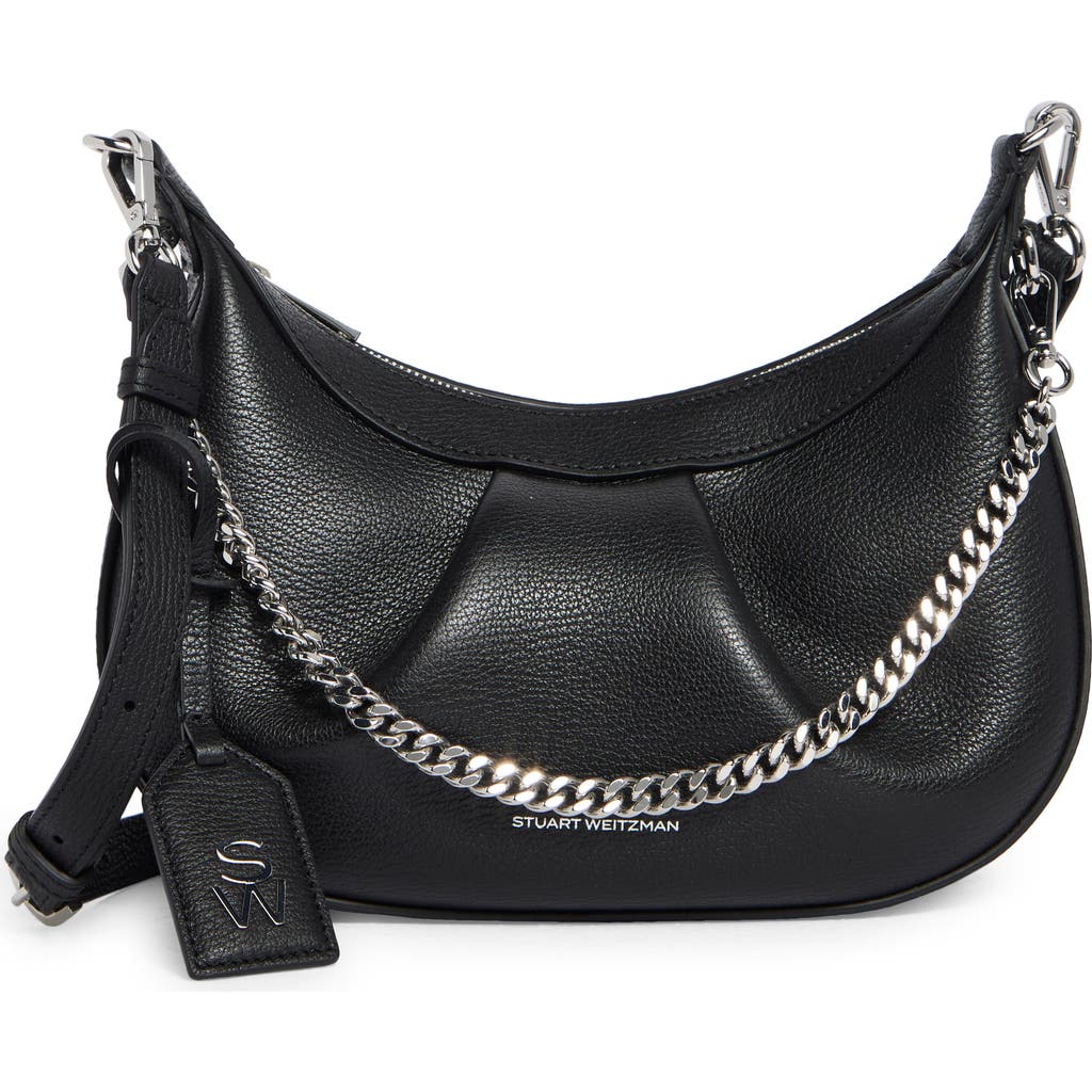 Stuart Weitzman Stellar Crescent Bag in Black at Nordstrom Rack
