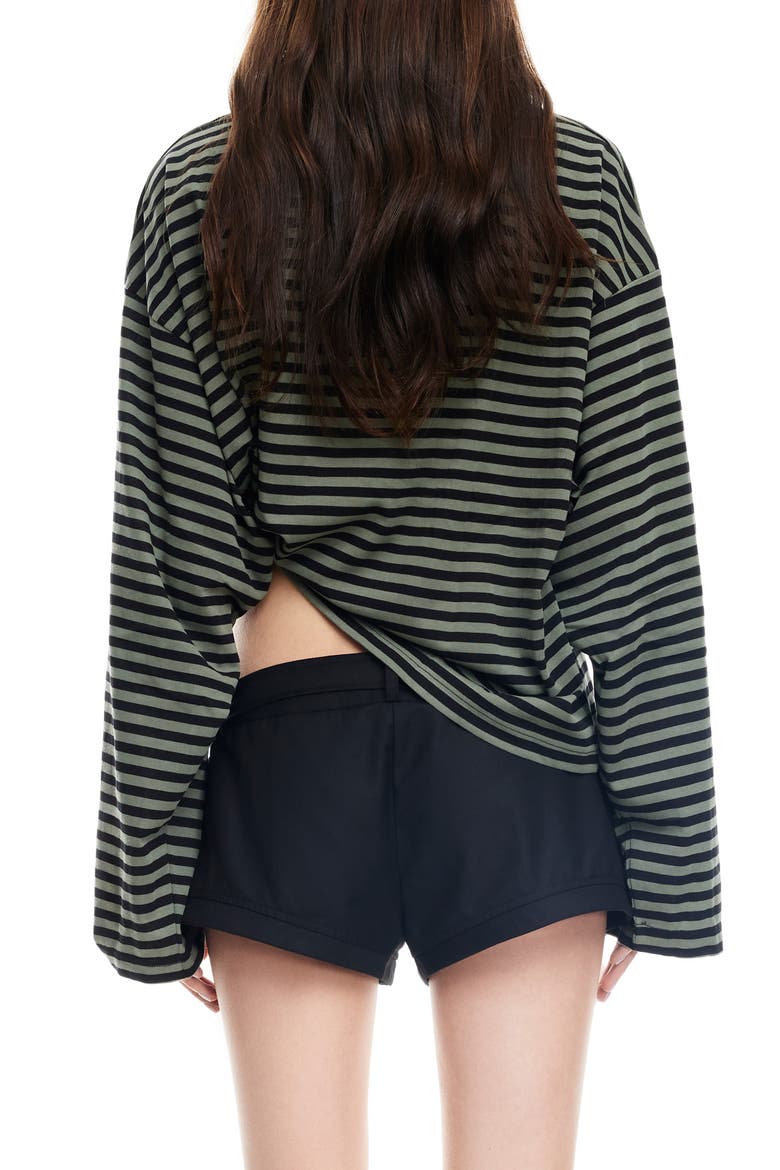 Bloom Stripe Top, Alternate, color, FOREST STRIPE