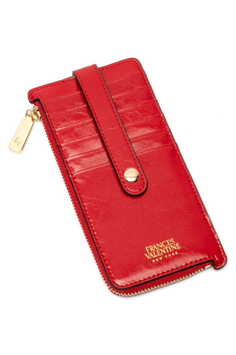 Cher Leather Wallet, Alternate, color, RED