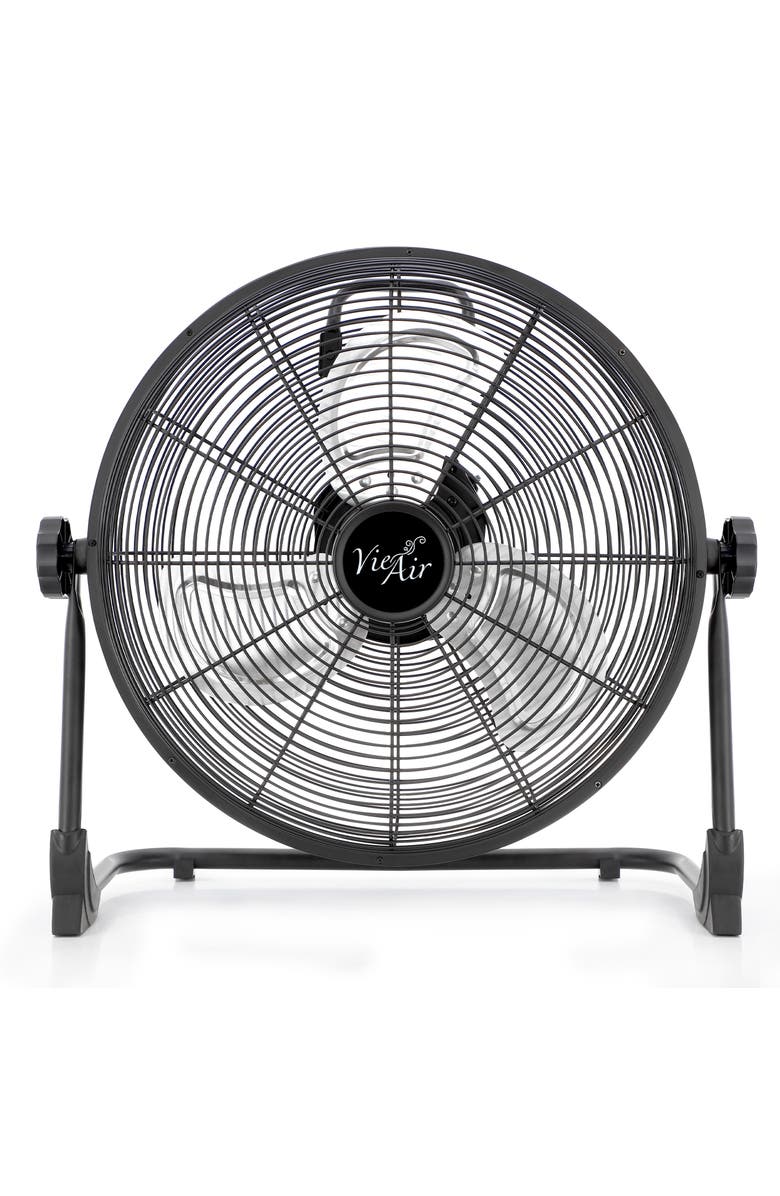 Vie Air 16 Inch Rechargeable Indoor/Outdoor Floor Fan, Main, color, Black
