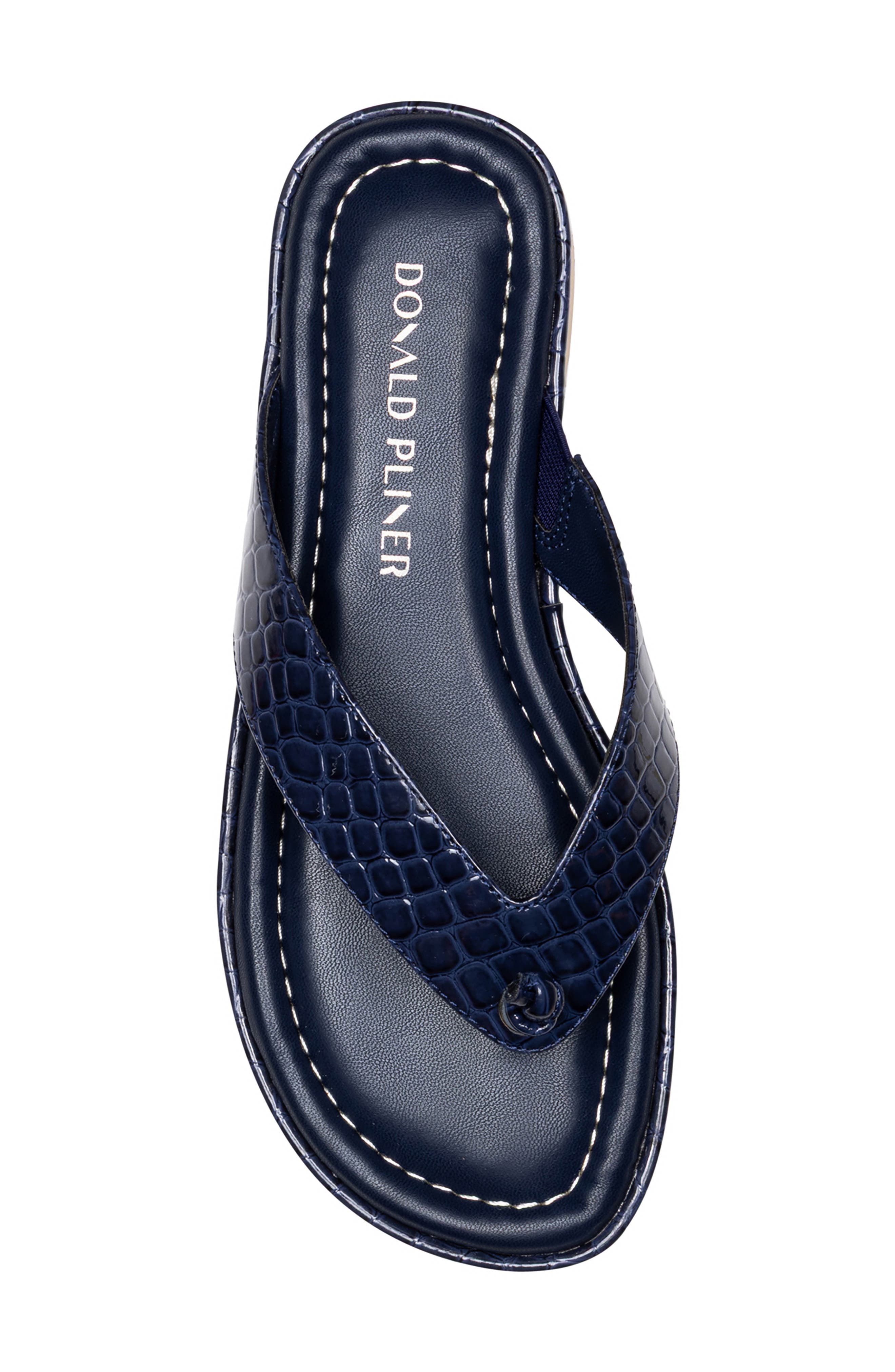 Donald Pliner Thong Sandal, Alternate, color, Navy