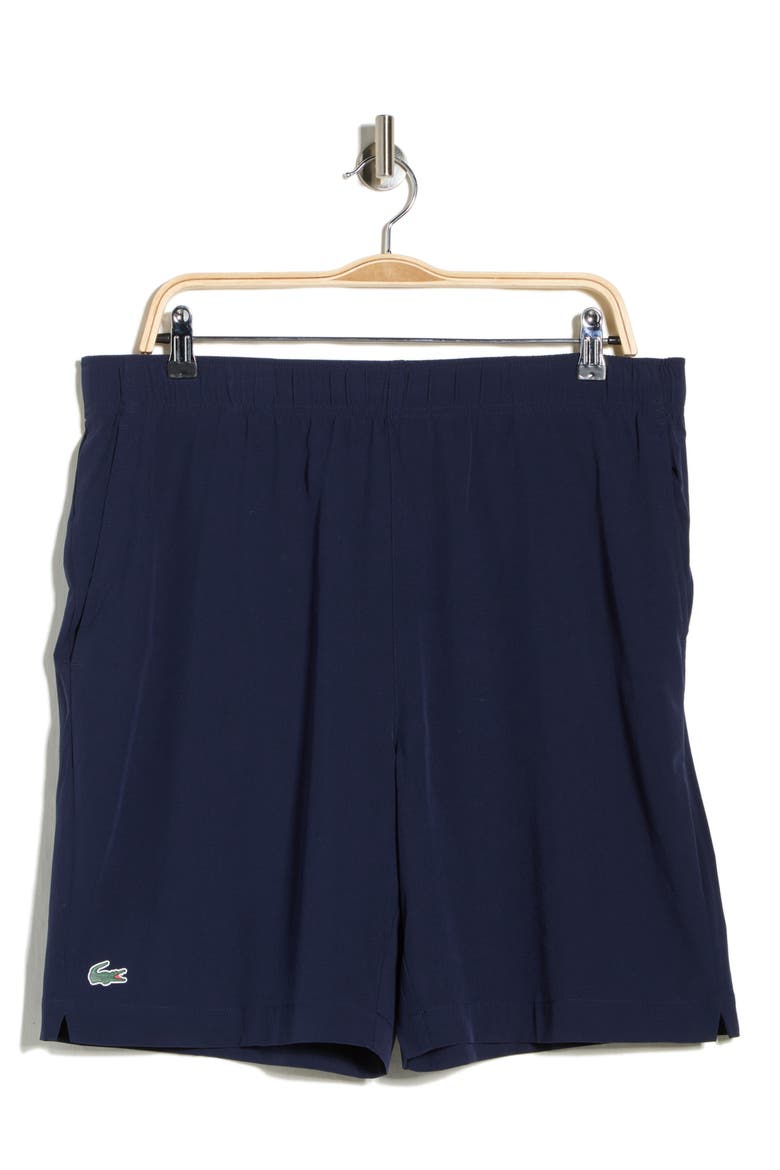Cotton Pull-On Shorts, Alternate, color, NAVY BLUE/ WHITE
