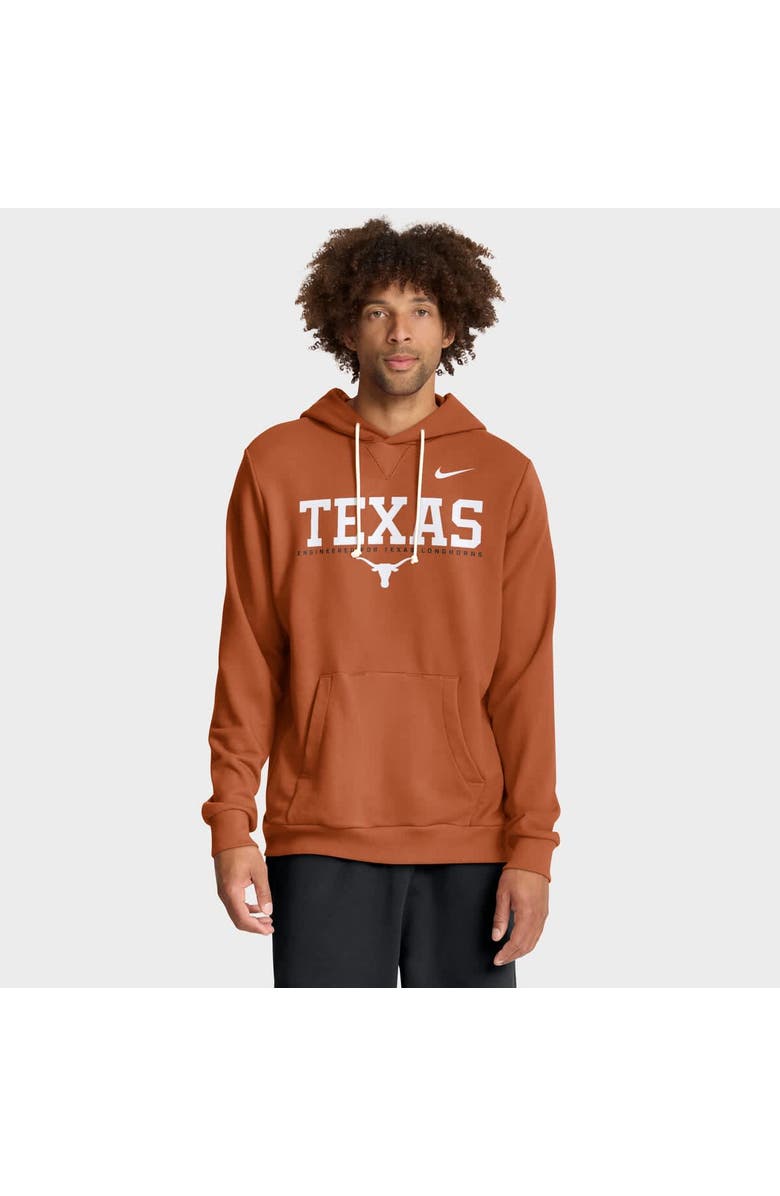 Nike Men's Nike Burnt Orange Texas Longhorns 2025 Sideline Standard Issue Dri-FIT Hoodie, Alternate, color, Burnt Orange