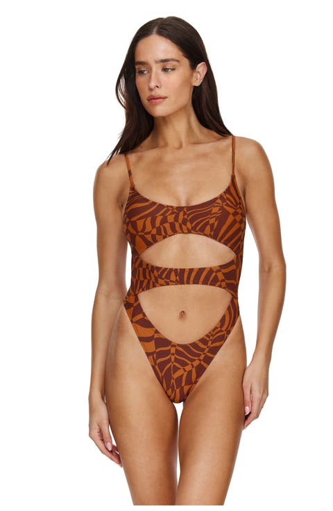 Retro Jungle Cut Out One Piece