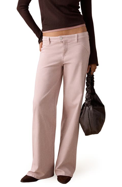 Low Rise Wide Leg Jeans