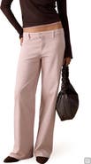 MANGO TEEN Low Rise Wide Leg Jeans