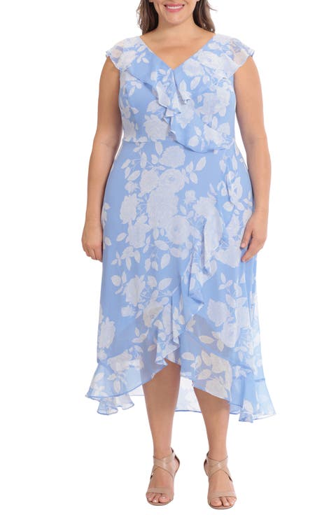 Ruffle Wrap Maxi Dress (Plus Size)