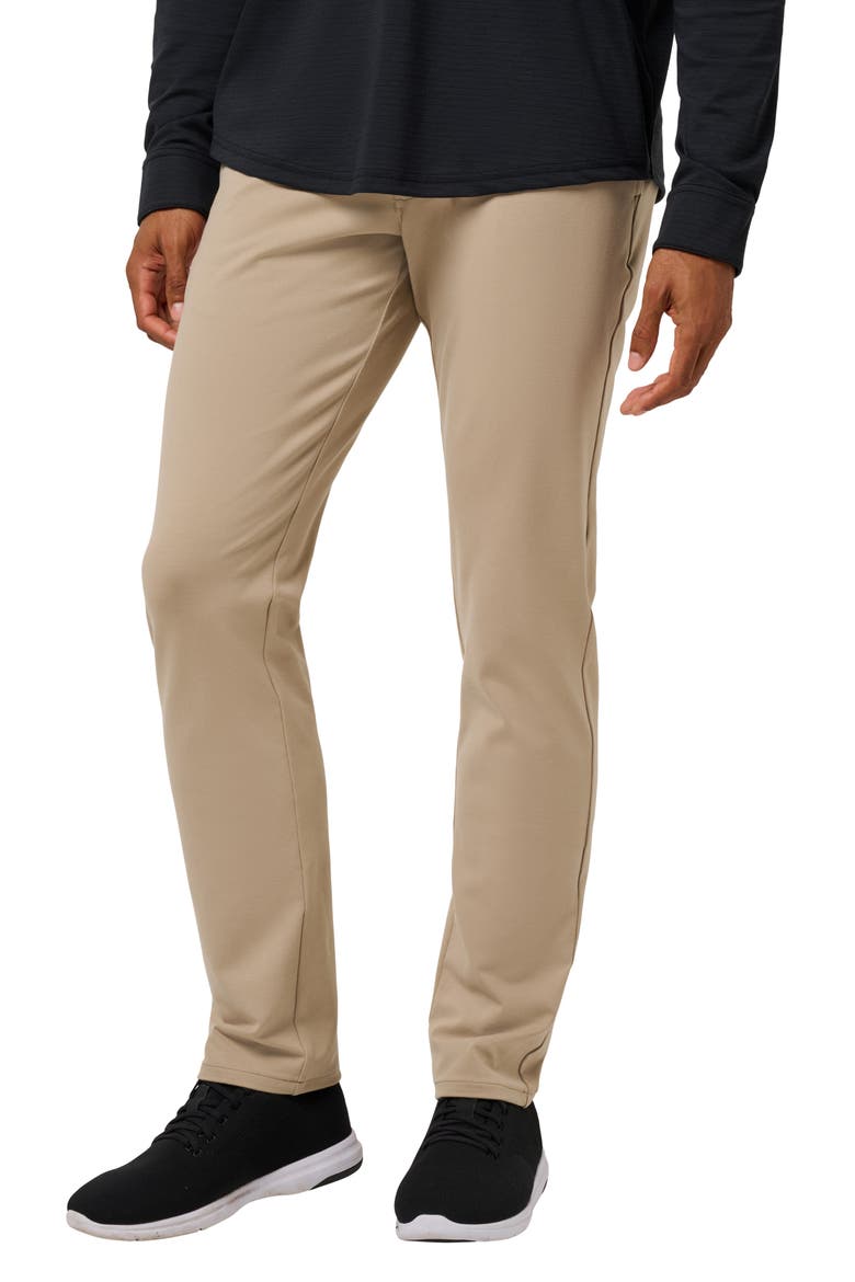 Legacy Stretchknit Flat Front Chinos, Alternate, color, WEATHERED TEAK