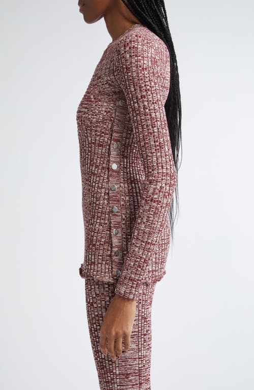 Rabanne Side Button Rib Sweater