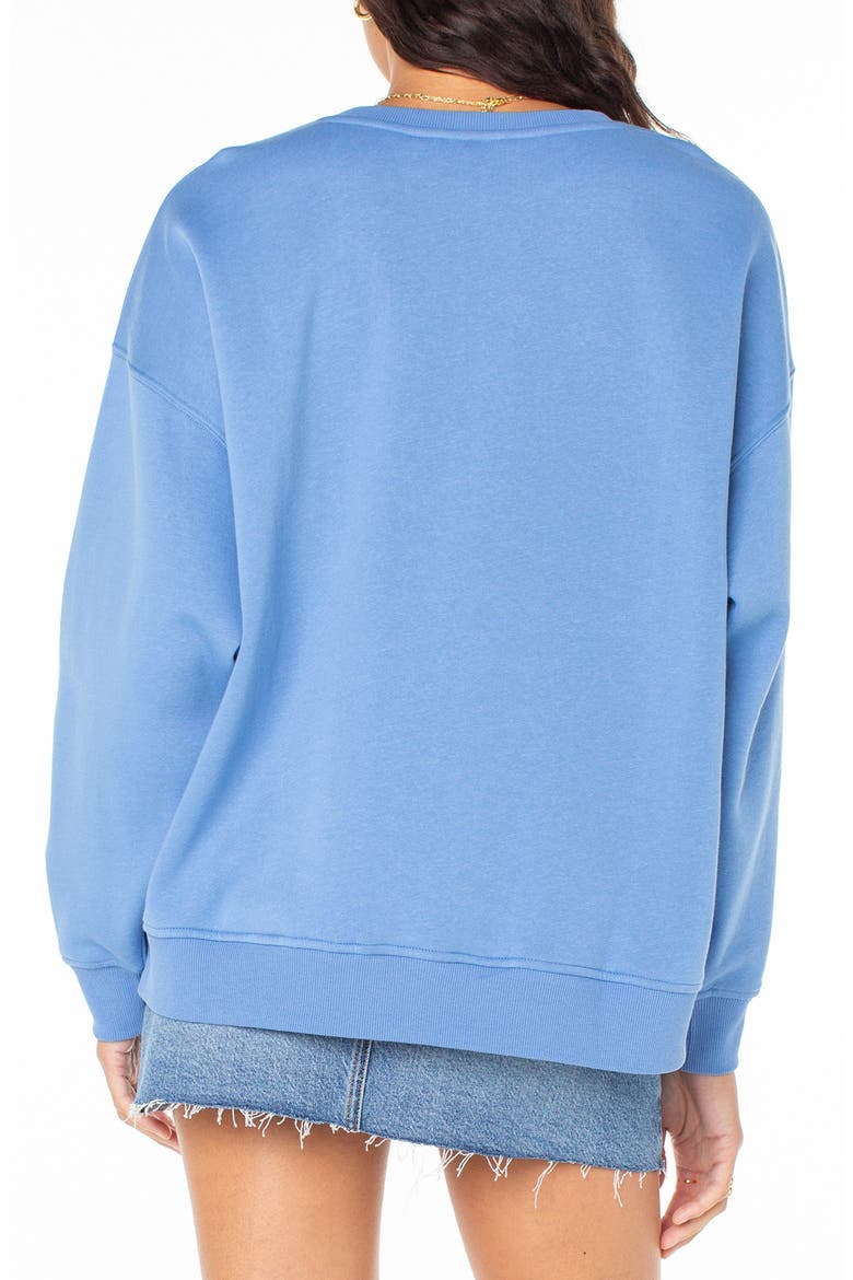 Morning Hike Oversize Logo Graphic Sweatshirt, Alternate, color, RIVIERA SOLID