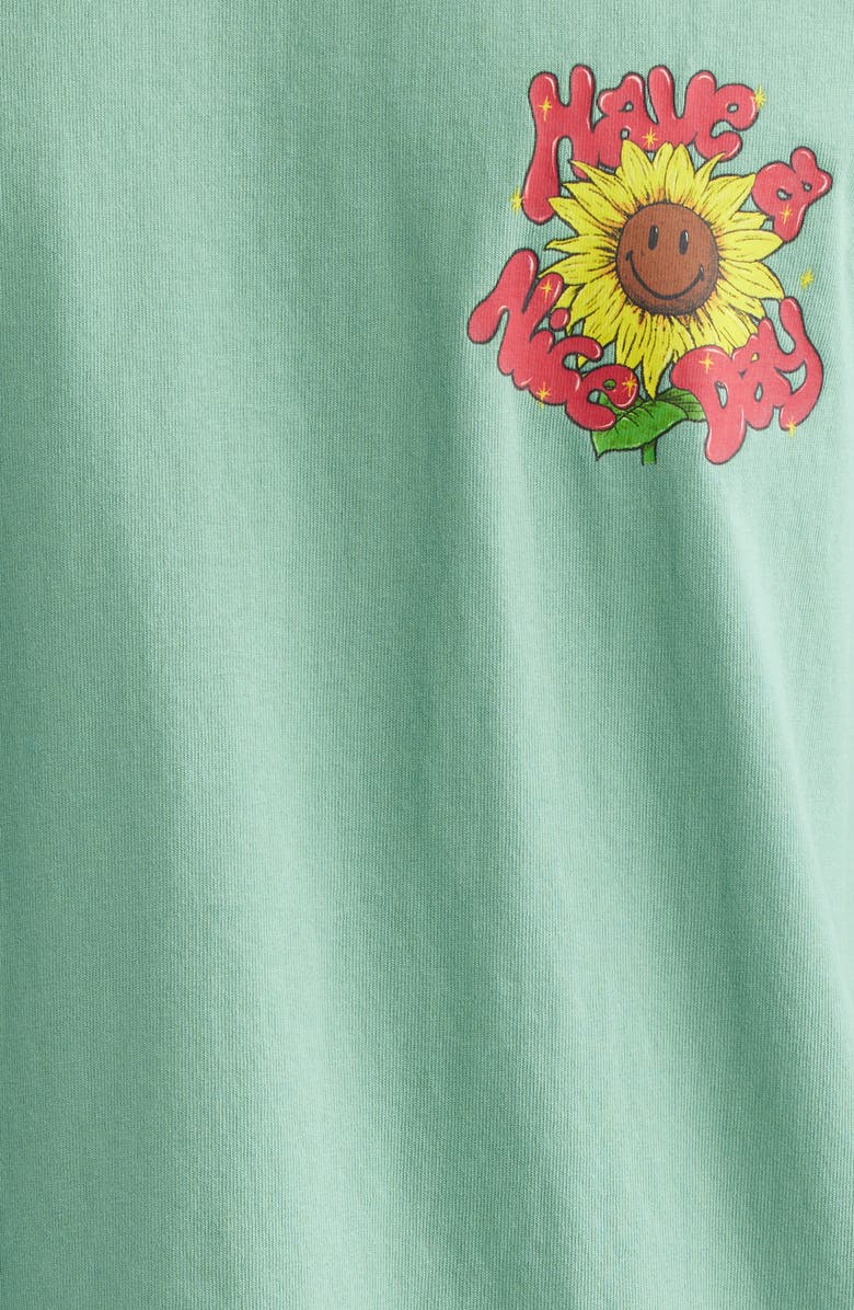 MARKET SMILEY<sup>®</sup> Sunflower Graphic T-Shirt, Alternate, color, Green
