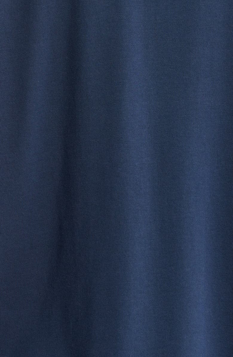 Lunya Slumberknit<sup>™</sup> Shawl Collar Short Pajamas, Alternate, color, Deep Blue/ Delicate Pink