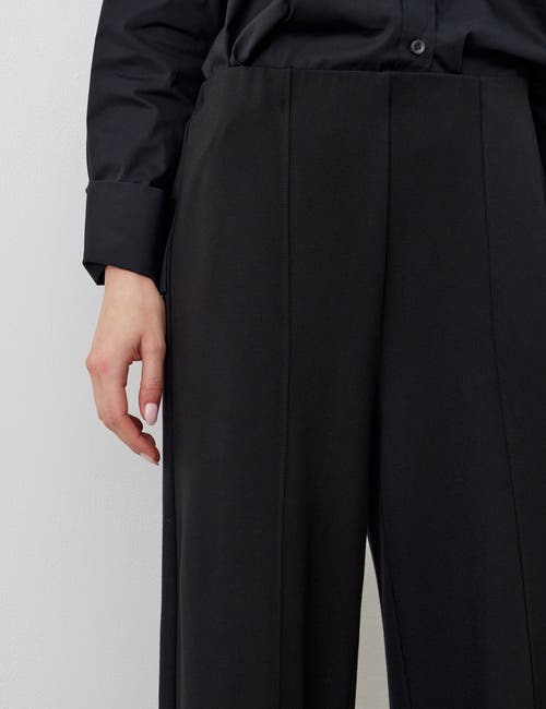 Finery London Matilda Ponte Jersey Trousers In Black