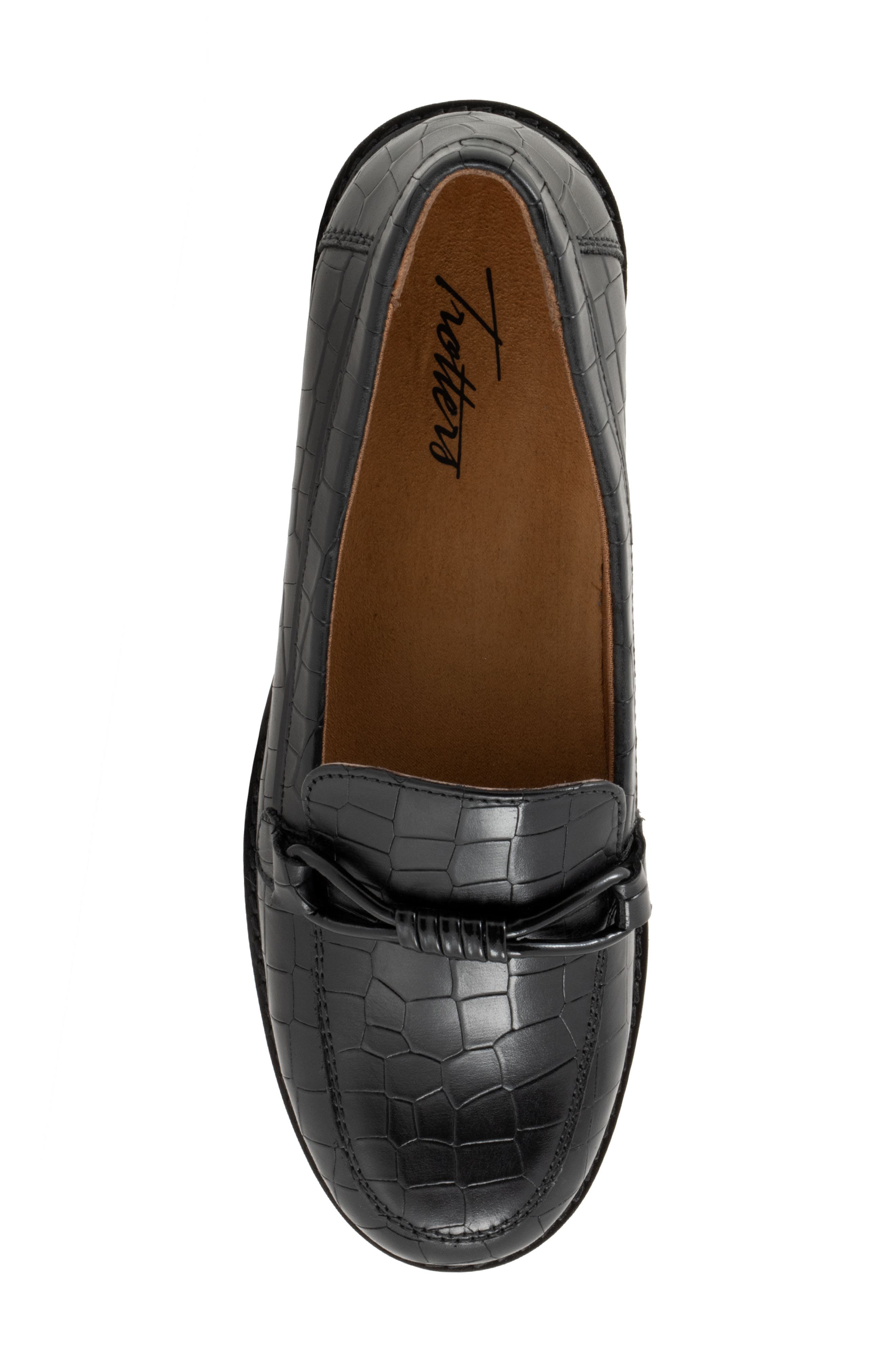 Fiora Loafer, Alternate, color, BLACK CROCO