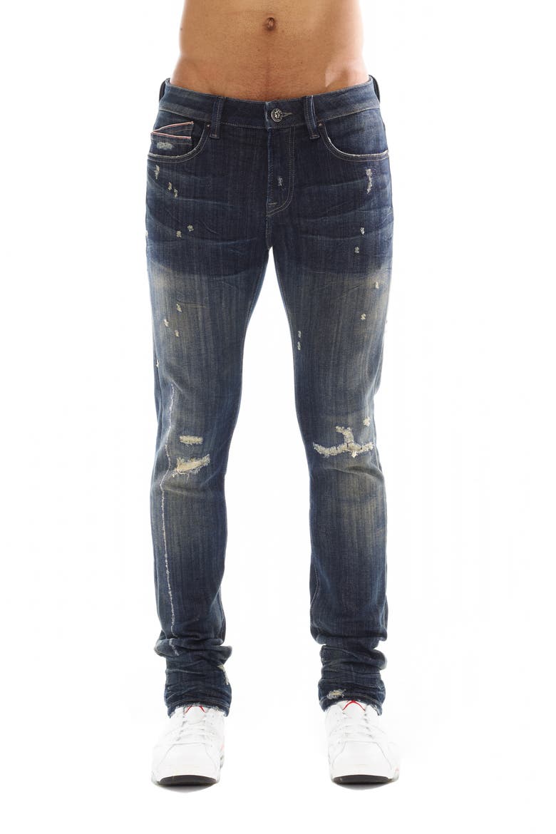 Punk Distressed Superskinny Jeans, Main, color, BRIGGS