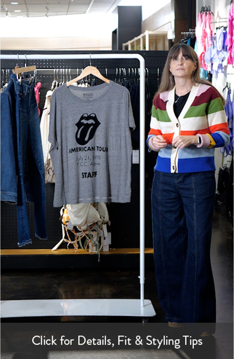 Rolling Stones Graphic Boyfriend T-Shirt, sales video thumbnail