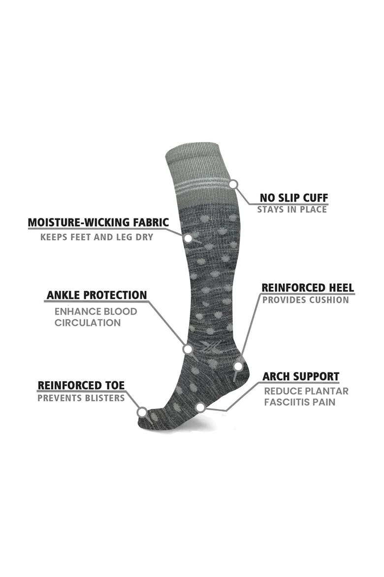 3-Pack Knee Length Compression Socks, Alternate, color, MIX