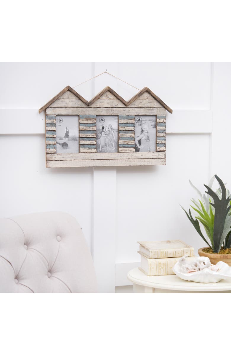 Beachcombers House Frame With 3 4X6 Photos, Alternate, color, White