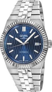 GEVRIL Pier 17 Swiss Automatic Bracelet Watch, 40mm