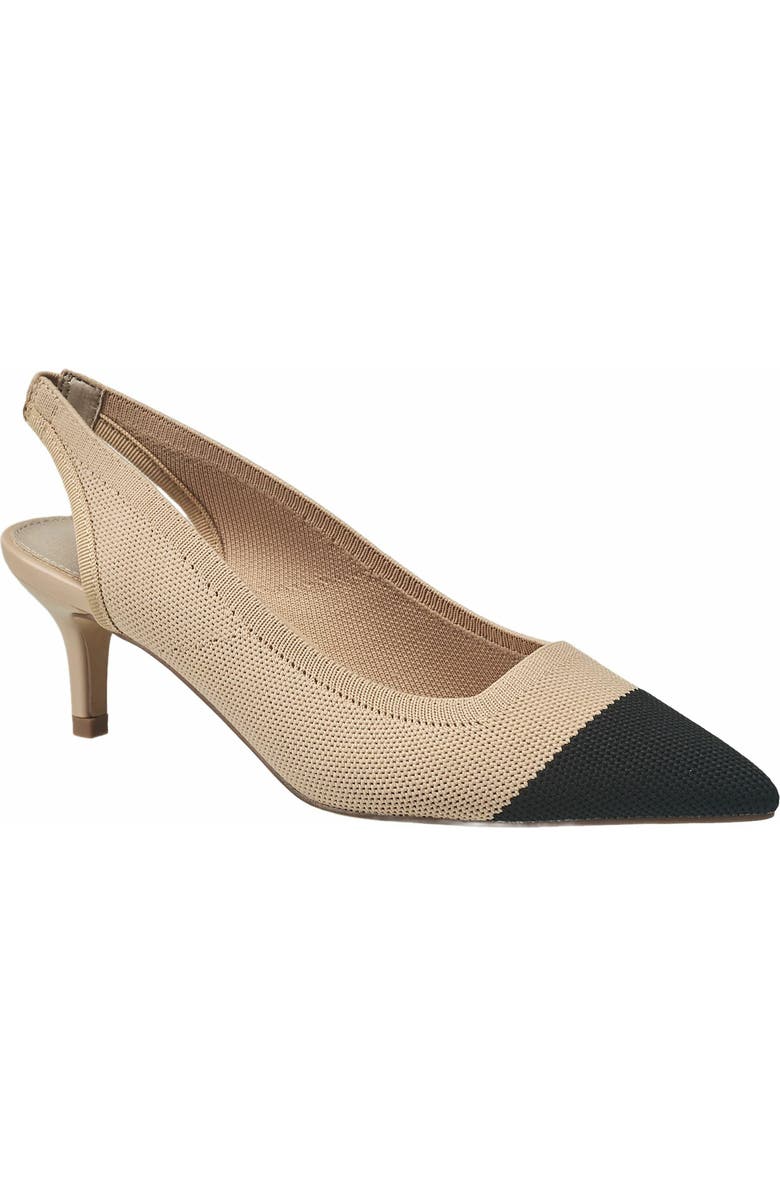 French Connection Viva Slingback Heel, Main, color, Nude Black
