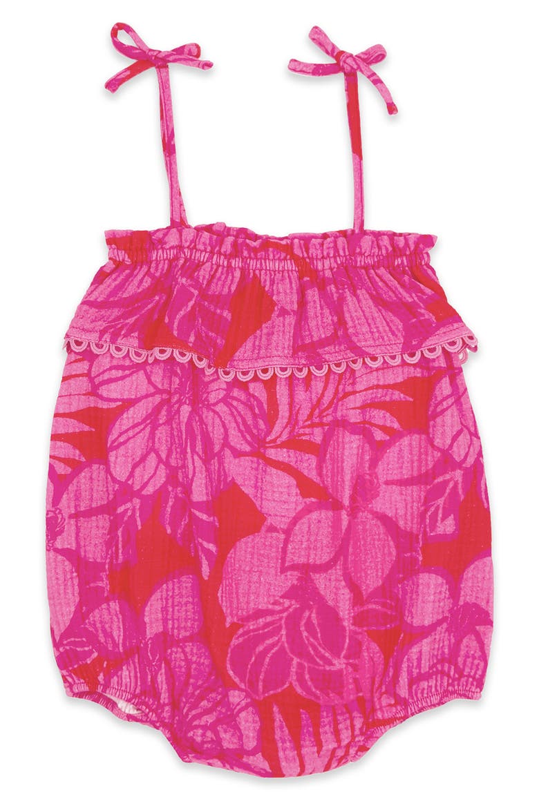 Bonita Cotton Romper, Main, color, LOLLIPOP