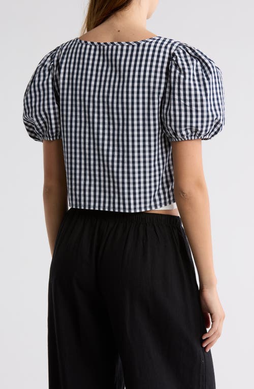 Abound Tie Front Cotton Poplin Crop Top
